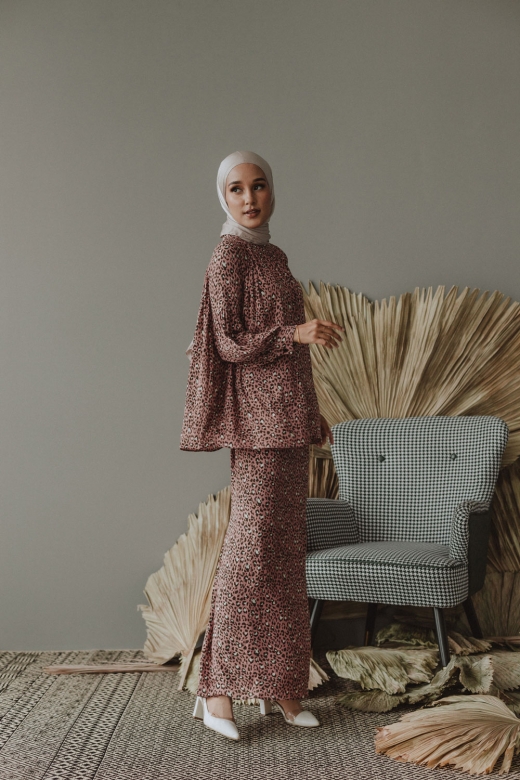 Leia Leopard Kurung - Belacan